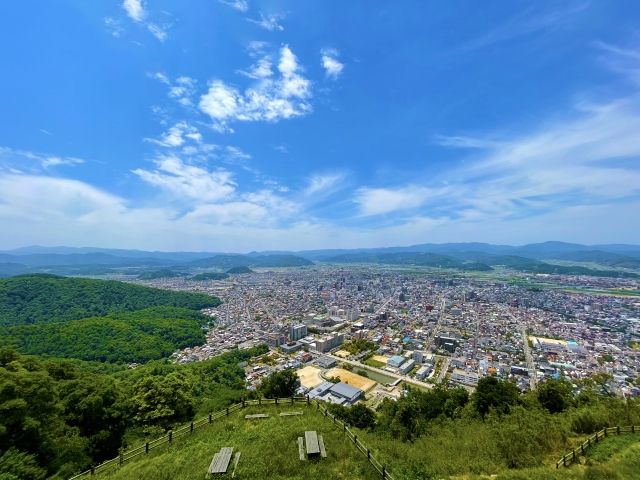 鳥取市の町並み